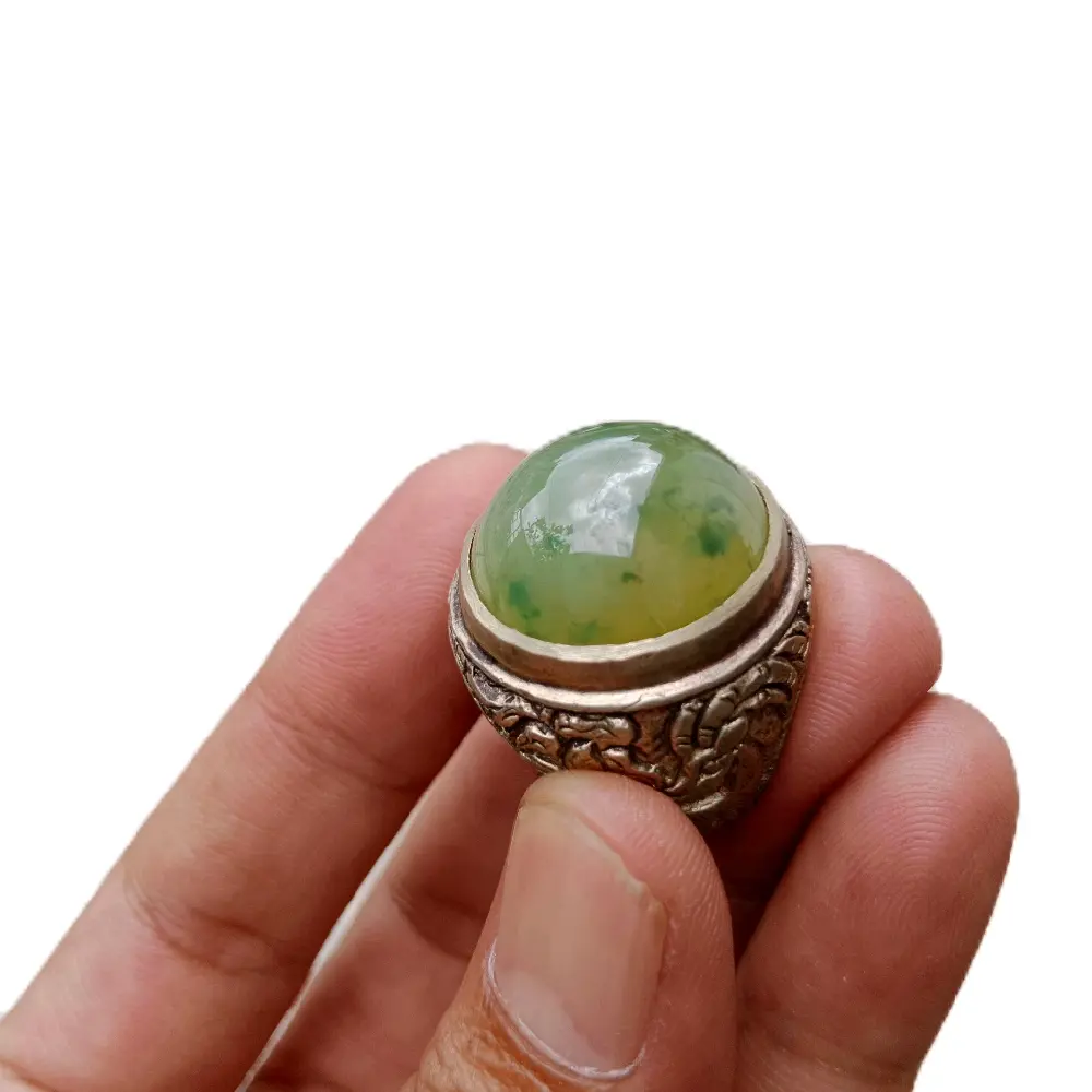 cincin akik lumut sungai Dareh ring alpaka super
