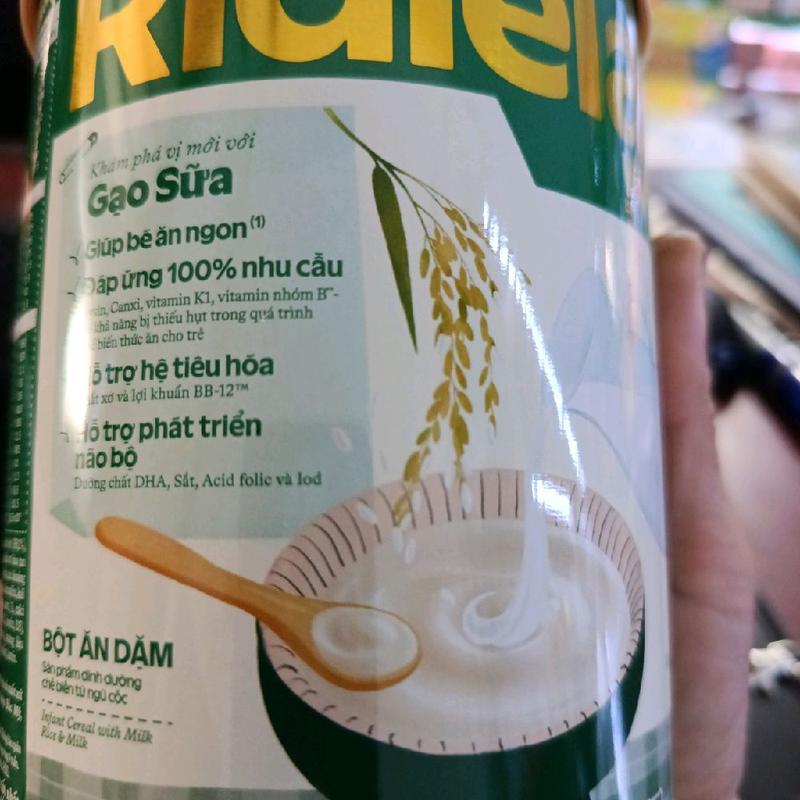 bột ăn gạo sưa zặm cho bé từ 6_24 tháng tuổi vị ngọt