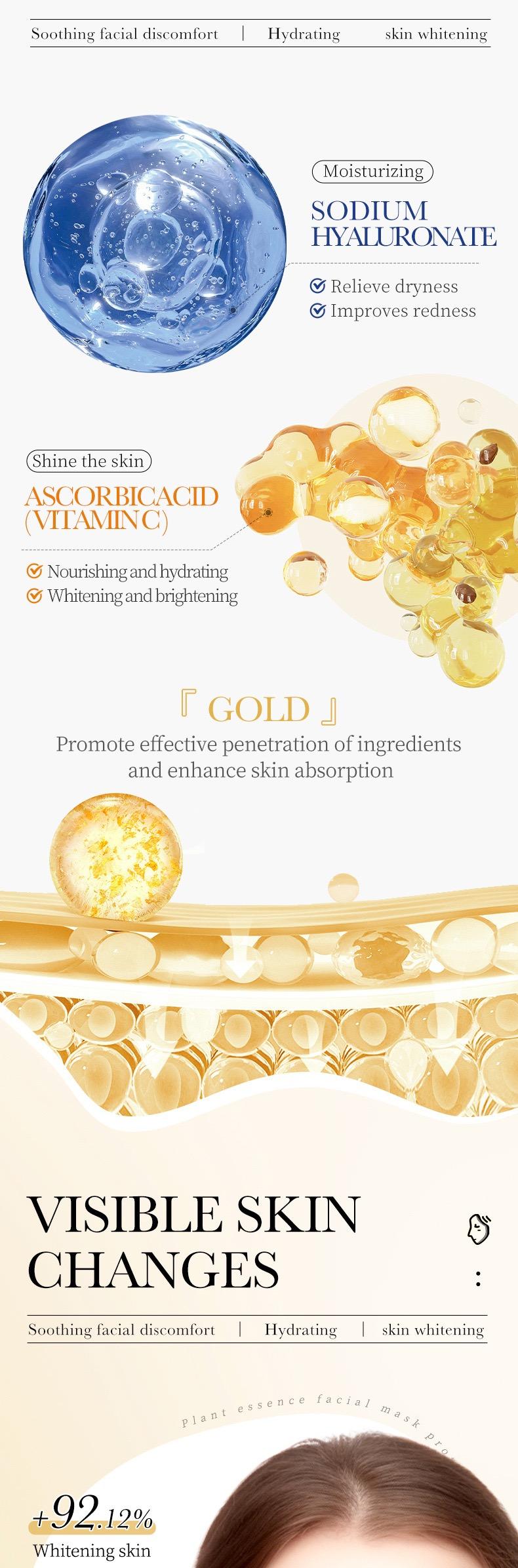 Product Introduction of SADOER Organic Face Mask, Hydrating, Moisturizing, Brightening, Soothing, Cruelty-Free 10