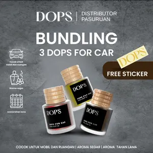 [DOPS PSN] Bundling 3pcs Dops for Car l Parfum Gantung Mobil Premium 10ml l Exclusive Car Fragrance l Free Sticker