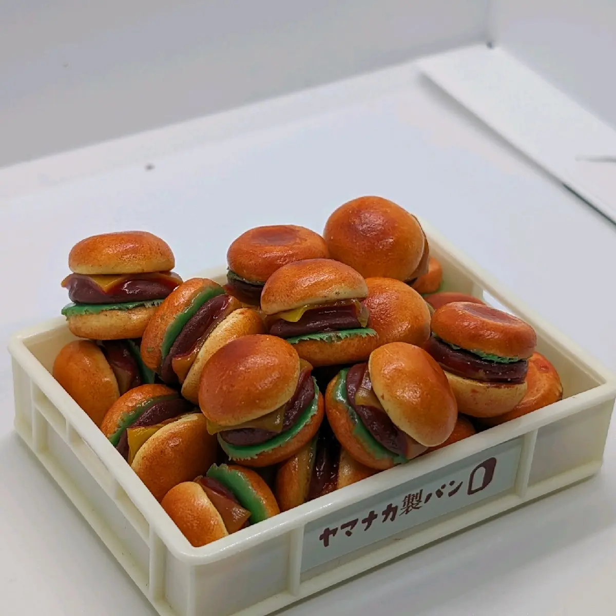 1PC Miniature Polymer Clay Hamburger