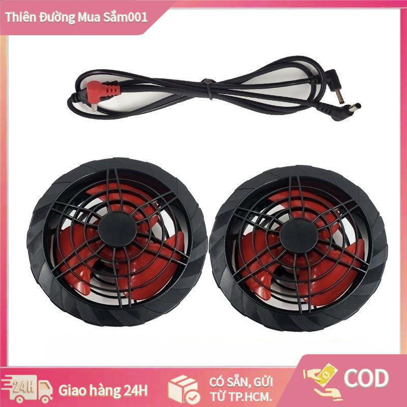 [COD] Quạt 3 Cánh Đỏ 12V Cao Cấp - Chạy Êm, Mát Lạnh, Bền Bỉ