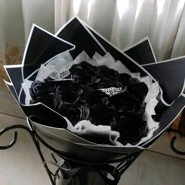 buket bunga satin +Glitter+kupu kupu