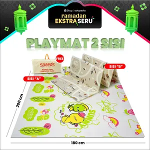SPEEDS SNI K Playmate Bayi Karpet Lipat Playmat Matras Foam Tikar Anak-Anak XPE Ketebalan 027-15