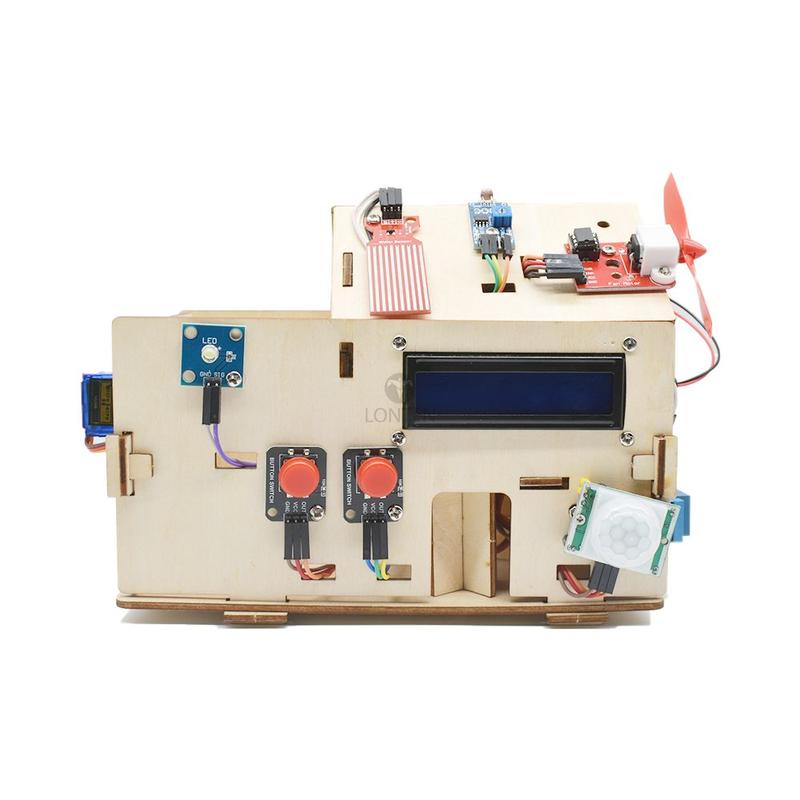 Product Introduction of Lonten Smart Home Kit for Arduino Starter Electronic Learning Remote Control House DIY Project with PLUS Board STEM LTARK-1 26