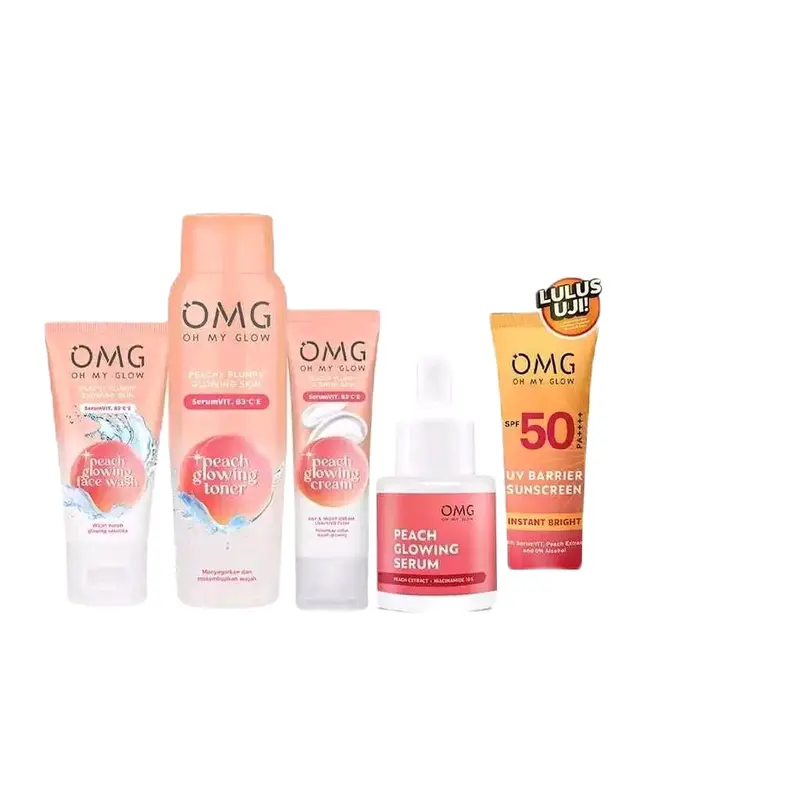 OMG oh my glow paket lengkap skincare perawatan kulit Moisturizer Membersihkan Mencerahkan Muka 1