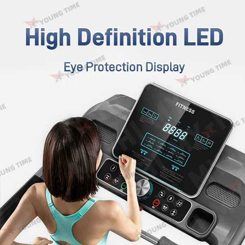 Treadmill Elektrik JC-700 4HP 1-12.8km/h treadmill portable treadmill electric low watt Treadmill Elektrik JC700 Bluetooth Musik Treadmill pintar profesional Treadmill lipat treadmill 3