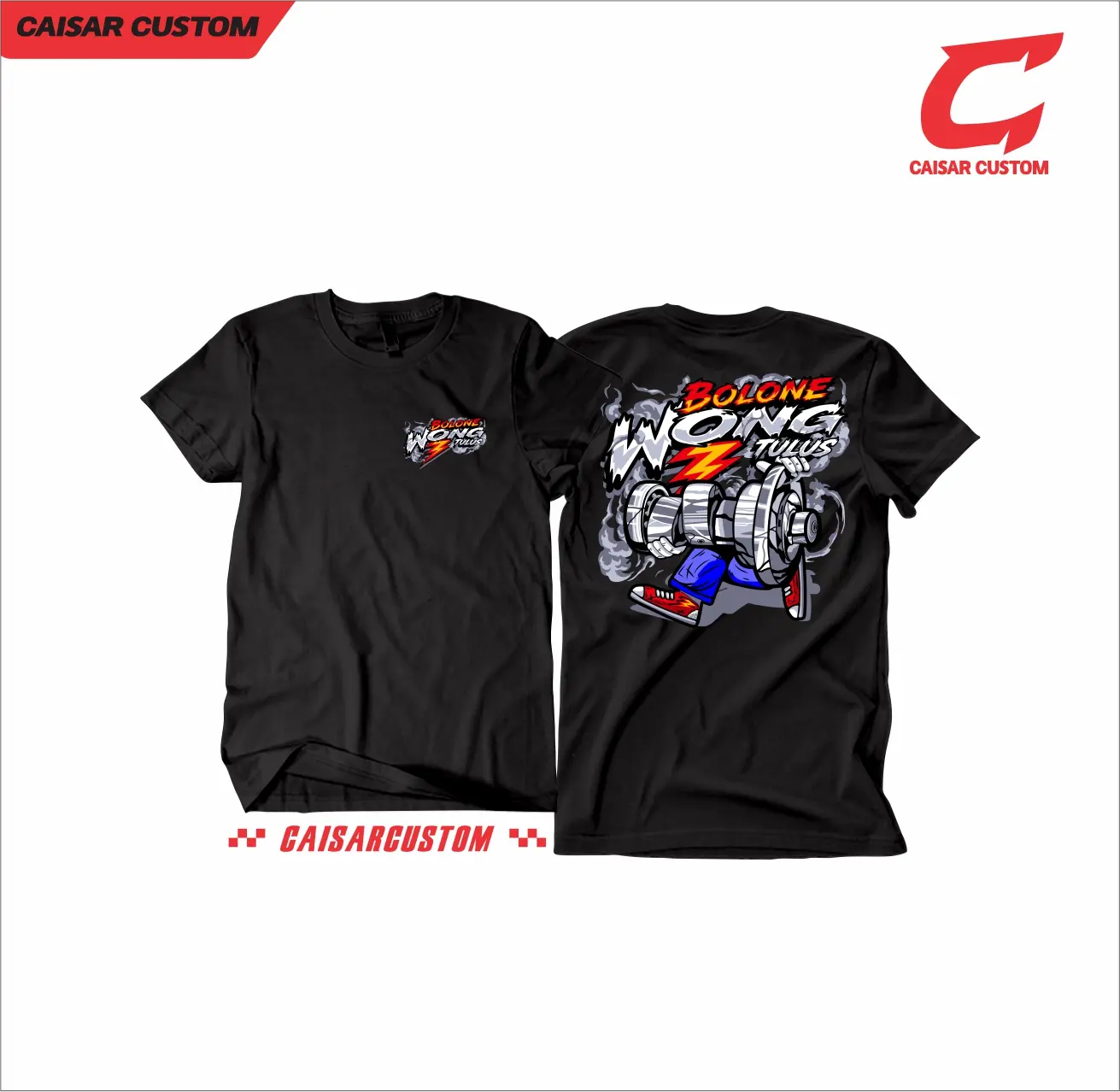 Kaos Bolo Wong Tulus CB GL Tiger Herek Terbaik - Cotton Combed 30s Premium Asli - Polo