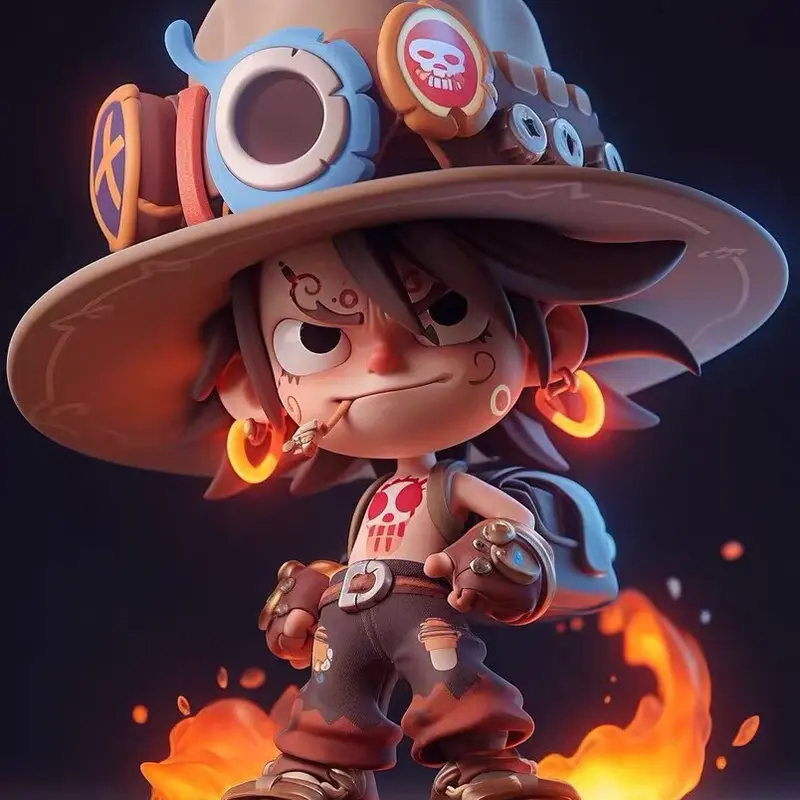 One Piece Porgast D Ace Utrablue Studio action Figure 0