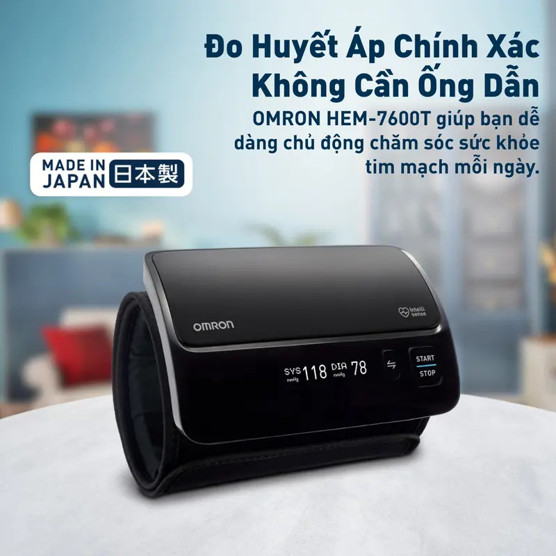 Máy đo huyết áp tự động Omron HEM-7600T 2