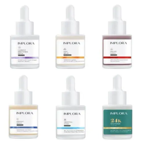 SERUM WAJAH IMPLORA/ FACE SERUM acne LUMINOUS BRIGHT MIDNIGHT PEELING Berjerawat Hydrating Kusam Mencerahkan Perawatan Essence Berminyak Muka