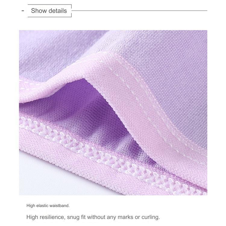 Product Introduction of Underwear Women panties female student solid color mid-waist girl cute trousers girly panties Womenswear Comfort 14