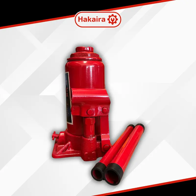 Dongkrak Botol 10 Ton Hydraulic Jack 10 ton - Hakaira Merah - Hakaira Distributor Dongkrak 3