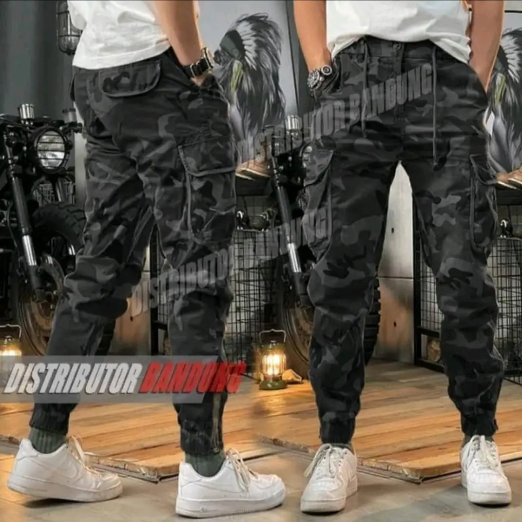 Celana carggo Jogger Combat Camouflage Sport Pria Celana Jogger loreng panjang Celana termurah celana kargo loreng army celana polos celana panjang Cargo Katun Cowok Dewasa Santai Pants