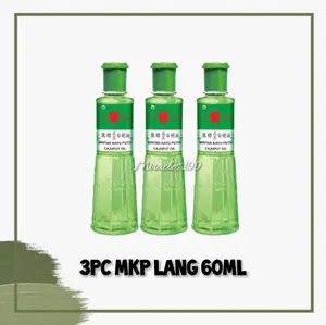 DAPAT 3pc Minyak Kayu Putih Cap Lang Minyak Gosok / Minyak Ekaliptus Cap Lang / Eucalyptus Oil / Cajuput Oil Meringankan Masuk Angin Minyak Esensial