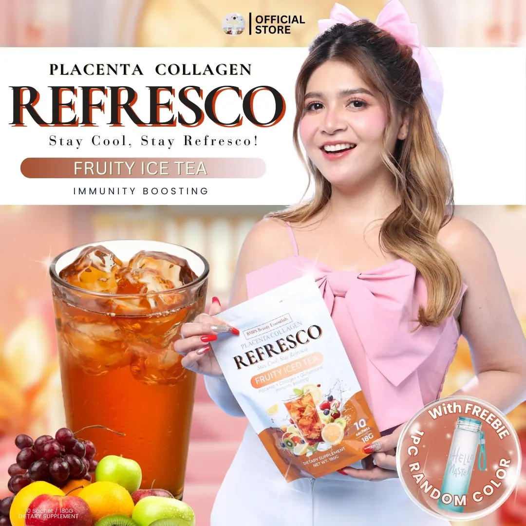 glutathione drink philippines BMRS REFRESCO ( FRUITY ICED TEA ) Placenta Collagen Drink WITH GLUTATHIONE  and IMMUNITY BOOSTING (FREE TUMBLER)