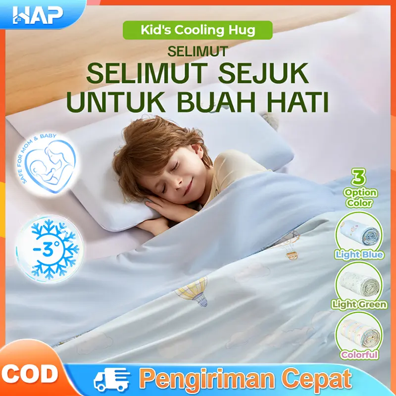 [SELIMUT DINGIN VIRAL] Cooling Blanket Selimut Dingin dan Lembut | Summer Blanket Selimut Tidur Terlaris untuk DeepSleep - Lite 100gsm Hap Home