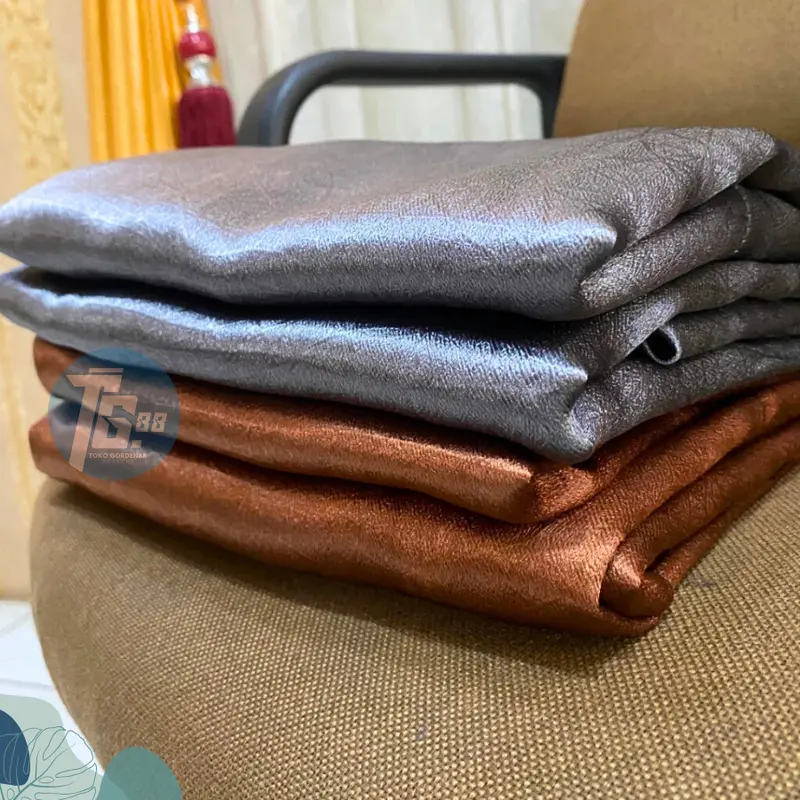 GORDEN JENDELA BLACKOUT PREMIUM POLOS 6 GELEMBUNG 12 RING SMOKRING BAHAN TEBAL DAN HALUS COKLAT Curtain 2