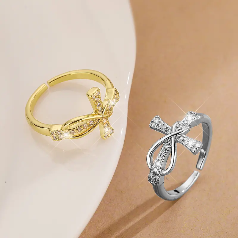 【003Harga telah dibanting, segera di CO】Chard Wake Cincin Wanita Original Korea Elegant Titanium Moonstone Style Perhiasan Cincin Cewek Rings  CWR030 3