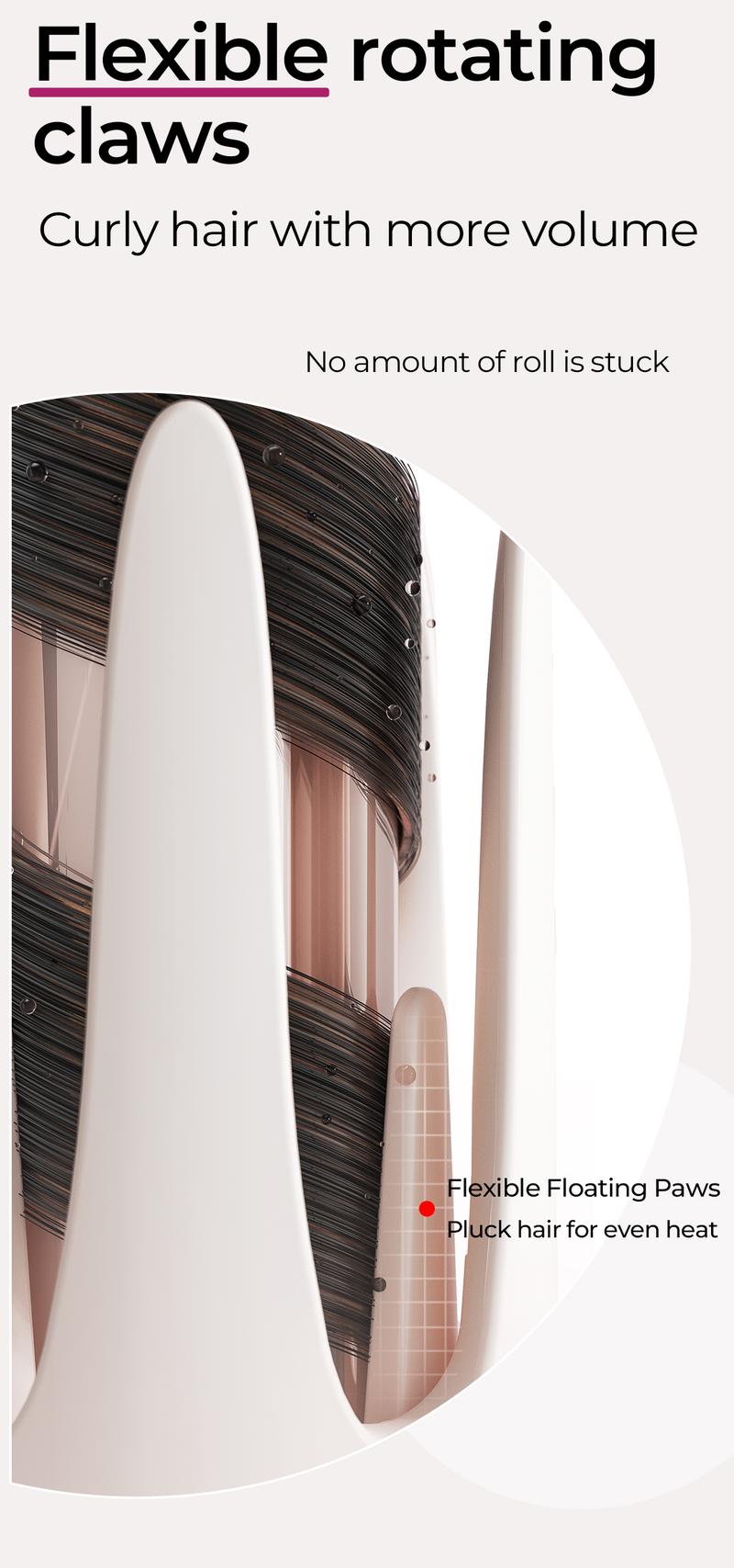 Product Introduction of STYPRO Multi In One Automatic Curling Iron Pink 25mm+32mm + Professional Hair Care Comb | Catokan Keriting Otomatis Hair Styler Curly | Sisir Tanduk Sisir Rambut Keriting ST-40014002 43