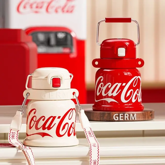 GERM X Coca-Cola B67 Thermos Cup Double Wall Hot & Cold 316 Stainless Steel Portable Drinkware 700ML