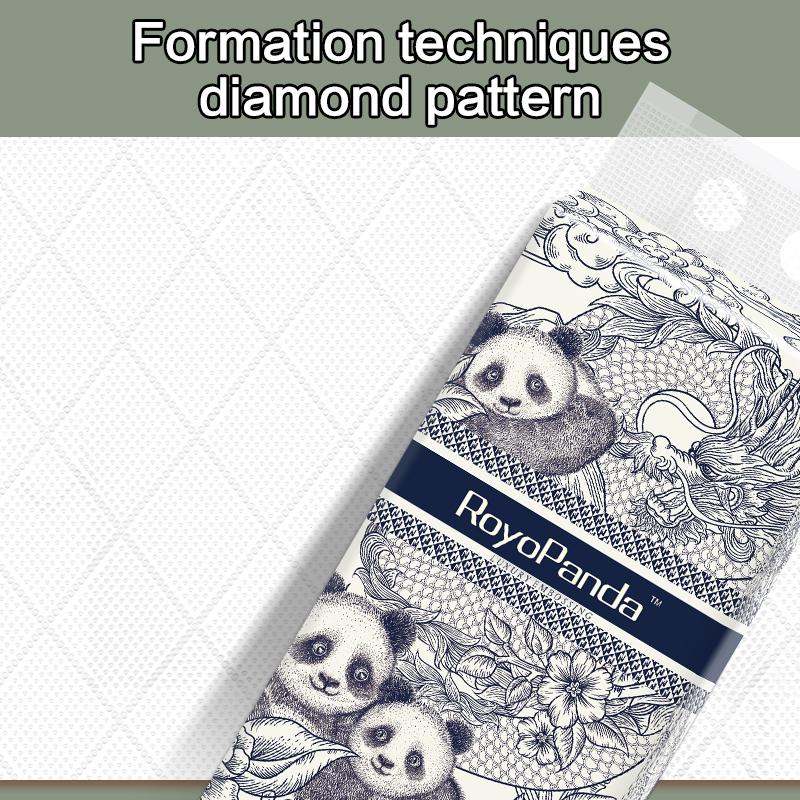 [5 PCS]ROYO PANDA Tissue Hanging Tissue Soft Deluxe Tissue Facial Tissue Cheerful Tissue Comfortable Tissue Hanging Tisu 5000 Sheets 4 Lapis, 5 Pek 140*170mm, 1000 Helaian 3
