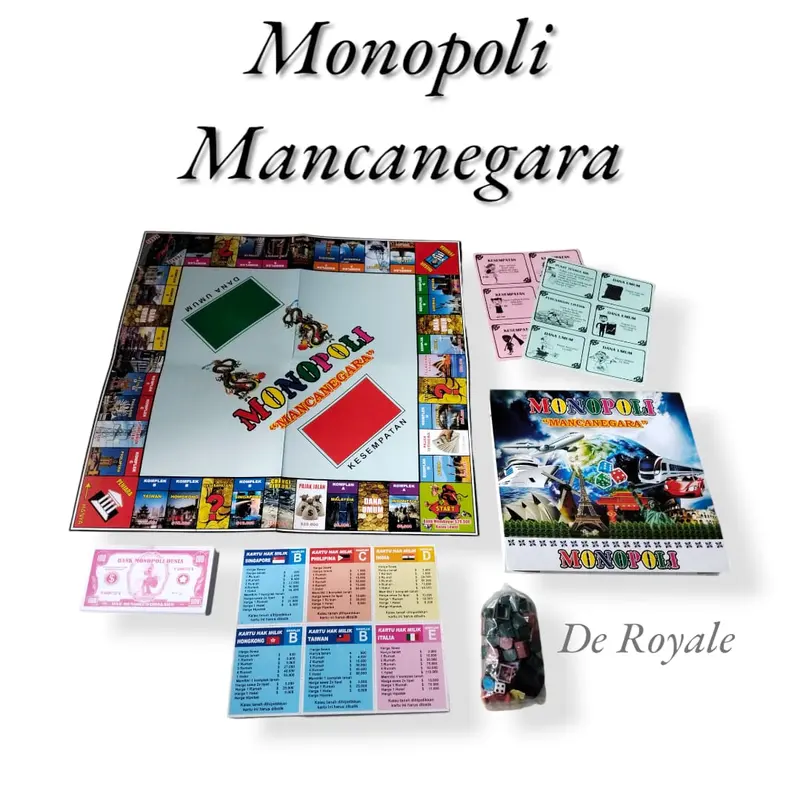 MAINAN MONOPOLI MANCANEGARA DAN INTERNASIONAL / MAINAN ANAK ULAR TANGGA 1