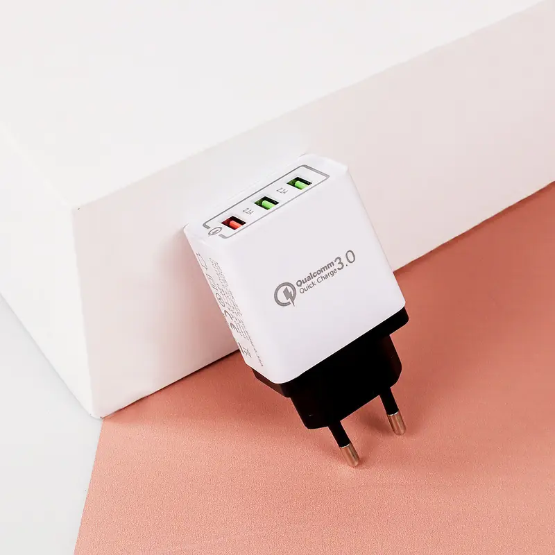 Charger USB Taffware AR-QC-03 dengan 3 Port Qualcomm QC 3.0 - Black Colokan Kabel - Plastik - Baterai, Peralatan 1