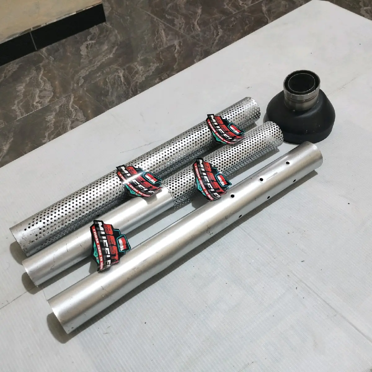 DOP MONCONG SHIJIRO OUT 38 45 50 UKURAN TABUNG 4 INCHI PNP KNALPOT STANDAR RACING DLL Motorcycle