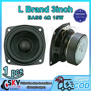 SKYSOUND L Brand Subwoofer 3 Inci 4 Ohm 15W Bass Mobil Speaker Stereo Kualitas Tinggi untuk DIY & Modifikasi Mobil