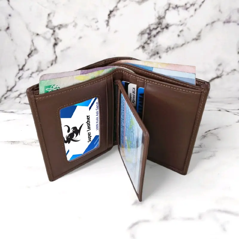 Dompet Kulit Pria 100% Original Kulit Asli 8