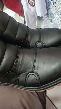 Product Review of Sepatu Boot Safety Kulit Asli Pria Bikers Tiktok Shop STG-SFT Boots Karet from R**o K**n 0