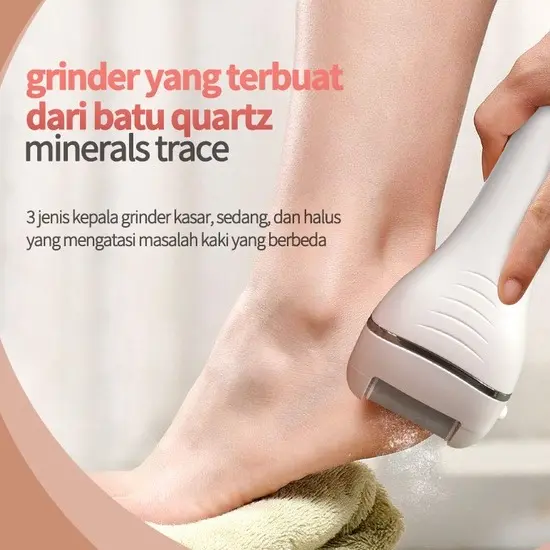 Penghalus Tumit Kaki Penghalus Kaki Elektrik Untuk Kulit Mati Dan Kapalan Callus Remover Pedicure Menicure 1