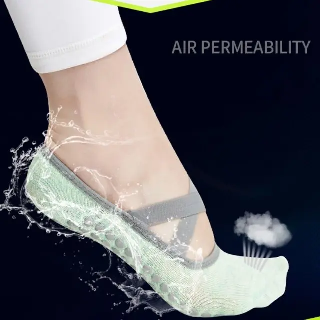 AOLITE Kaos Kaki Invisible Anti Slip Yoga Pilates Wanita 34-38 - AL-20 2