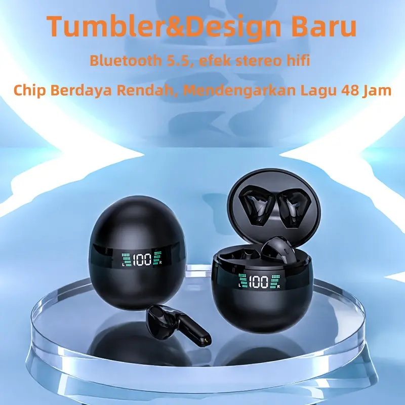 Earbuds DX27 TWS Bluetooth untuk Gaming Olahraga denga