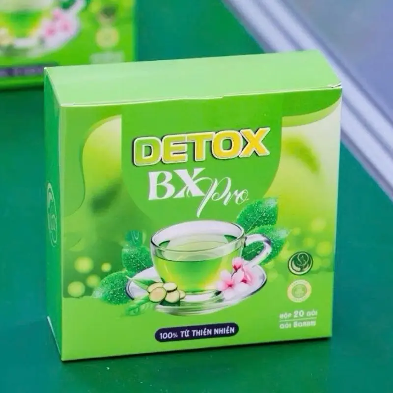 Trà Bí Xanh Detox Phiên bản mới 1 hộp 20 gói. Tặng dây đo eo 1,5m