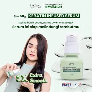PIKARU Keratin Treatment Infused 4 Hair Serum for Frizzy Hair