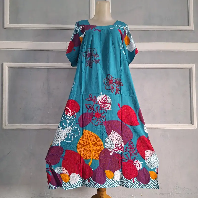 Daster Hengky Sikak motif F Laut & Trisula warna Ld 120cm Pb 110cm Non busui Nyaman di pakai Tidur 5