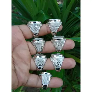 (HARGA PERKODI) Ring Emban Alpaka Super Motif Best Seller Elegan