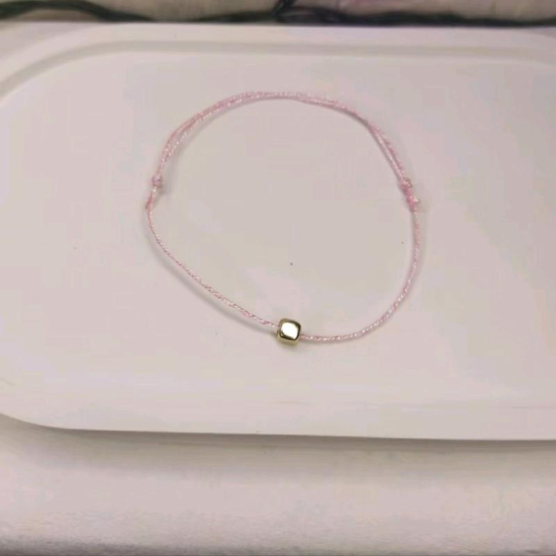 Gelang Tali Kilap kecil lucu imut harum dan mempesona (charm kubus) Elegan 1