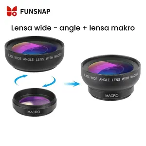 Lensa HP 2in1 Wide Angle + Macro HD | Lensa Sudut Lebah Super 0.45x