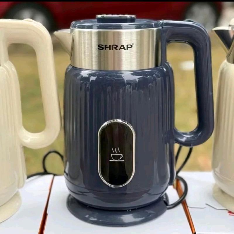 Ấm Siêu Tốc Mẫu Mới SHRAP Dung Tích 3L Có 2 Lớp Cách Nhiệt, Công Suất 1500W Thân Chống Bỏng, Tự Động Ngắt