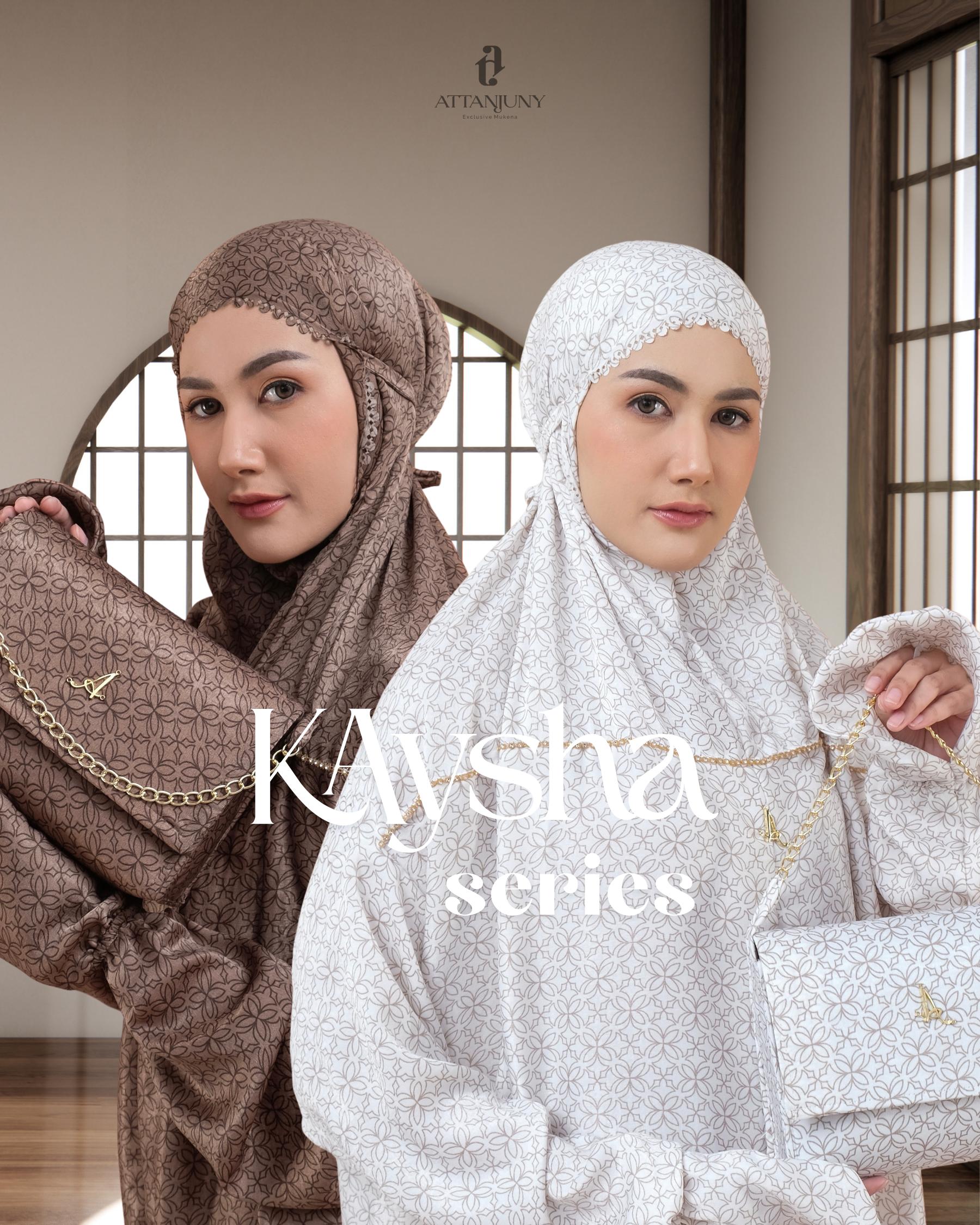 ATTANJUNY - Mukena Dewasa Terusan Santorini Silk Kaysha V2 Series