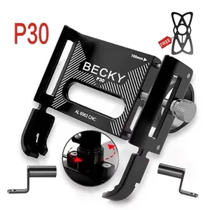 PROMO BECKY P30 Original Holder Hp Motor Dudukan Penguatan Yang Stabil Ponsel Sangat Kuat COCOK UNTUK OJEK ONLINE