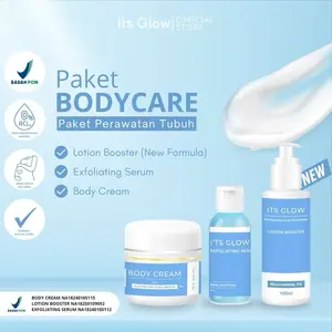 Its Glow Paket Bodycare-Body Lotion-BodySerum & Body Cream (New Formula) Mencerahkan