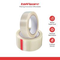 Gambar TaffPACK Lakban Super Strong Fiber 0.14mm Tape Grid 25M - B089 - 30 mm dari Taffware Official Store Kota Administrasi Jakarta Barat 1 Tokopedia