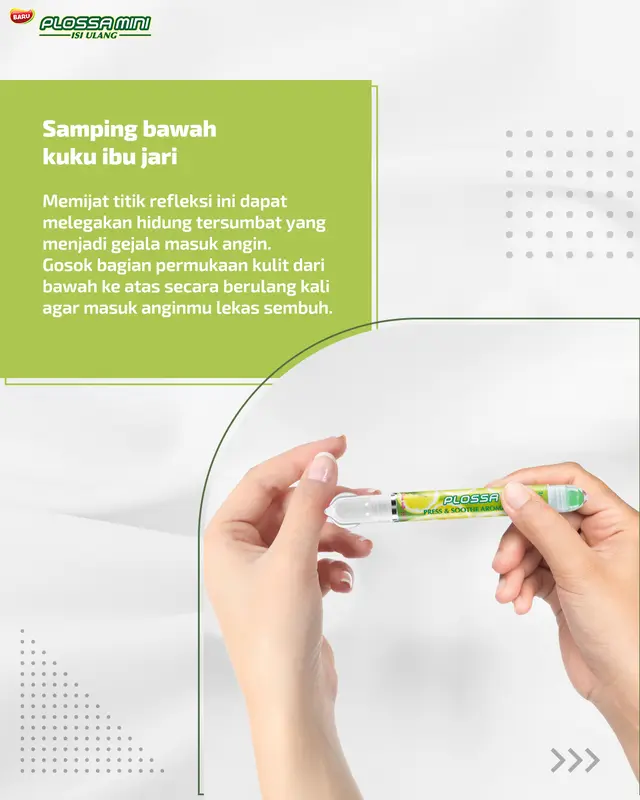 Inhaler Plossa Mini Press & Soothe Aromatics minyak aromatherapy 4ml Melegakan Flu Masuk Angin 2