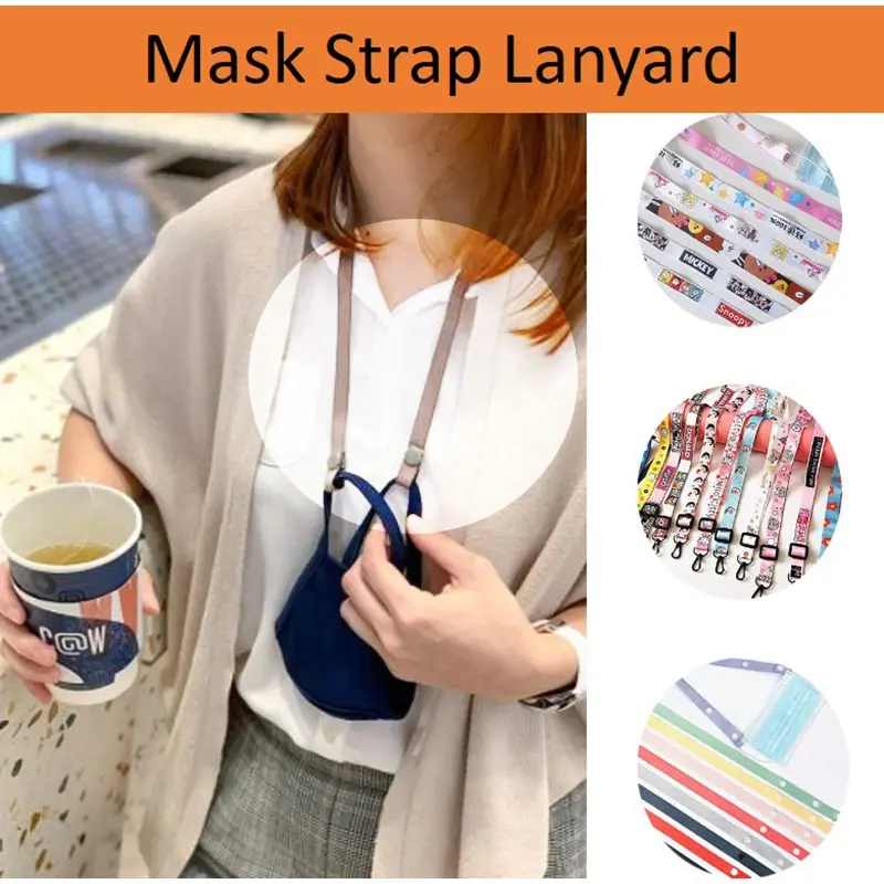 Mask Lanyard Strap Holder Adults/Children Kids Adjustable Fashion Mask Holder
