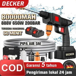 DECKER Cuci Mobil  998V Jet Cleaner Air Tekanan Tinggi Kotak peralatan Alat Cordless Tekanan Tinggi