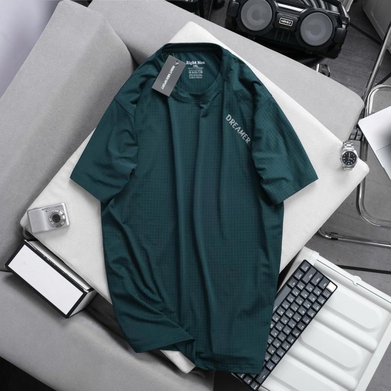 Áo Thể Thao Chất thun lạnh CARO Cổ Tròn Tập Thể Dục Size 48-100kg Chất Liệu Coolmax 92% Polyester 8% Spandex Thoáng Khí Nhanh Khô Thấm Hút Mồ Hôi